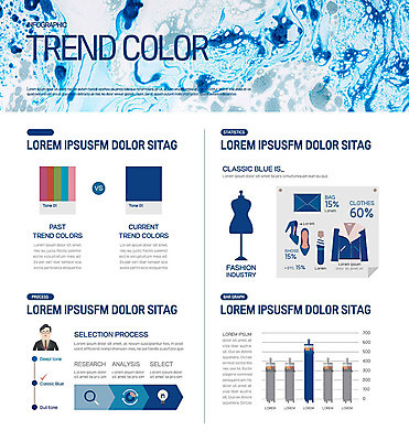 옷 패션 구두 컬러 일러스트 통계 그래프 사람없음 파란색 인포그래픽 클래식블루 트렌드컬러 국내일러스트 AI파일 신발 파일형식 벡터 트랜드컬러