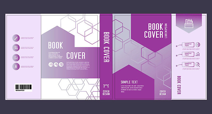 템플릿 표지디자인 북디자인 출판디자인 교육 표지 패턴 북커버 사람없음 책 보라색 육각형 벌집무늬 에듀 에듀케이션 스쿨팩 책날개 표지샘플 이미지템플릿 AI파일 도형 컬러 무늬 파일형식 벡터