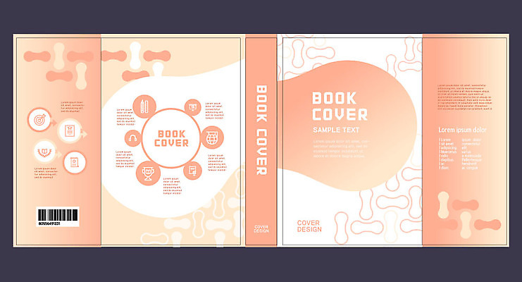 템플릿 표지디자인 북디자인 출판디자인 교육 표지 패턴 북커버 세포 사람없음 책 주황색 에듀 에듀케이션 불규칙 스쿨팩 책날개 표지샘플 이미지템플릿 AI파일 컬러 컨셉 무늬 파일형식 벡터