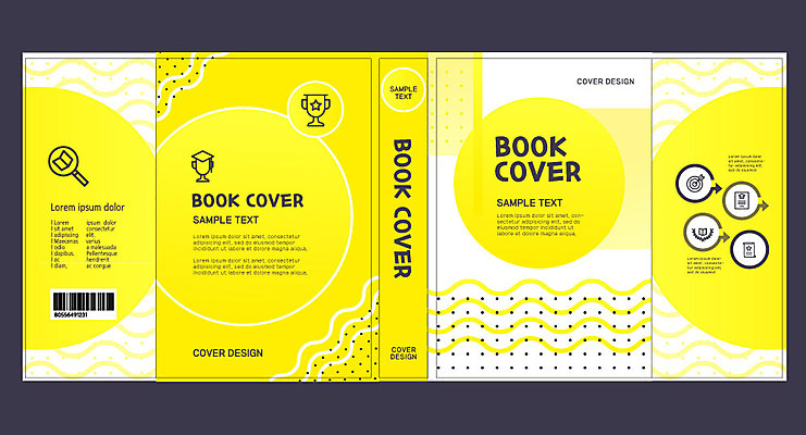템플릿 표지디자인 북디자인 출판디자인 교육 표지 물결 패턴 북커버 사람없음 책 노란색 물방울무늬 원형 물결무늬 에듀 에듀케이션 스쿨팩 책날개 표지샘플 이미지템플릿 AI파일 도형 컬러 무늬 파일형식 벡터