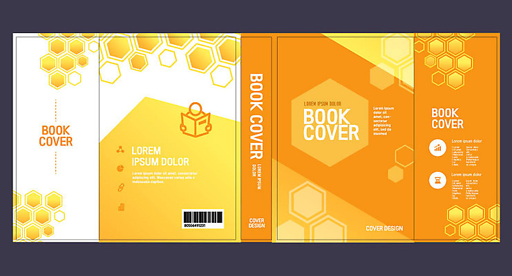 템플릿 표지디자인 북디자인 출판디자인 교육 표지 패턴 북커버 사람없음 책 주황색 육각형 벌집 벌집문양 에듀 에듀케이션 스쿨팩 책날개 표지샘플 이미지템플릿 AI파일 도형 문양 컬러 무늬 파일형식 벡터