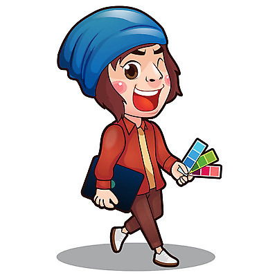 전신 모자 남자 일러스트 직업캐릭터 한명 웃음 사람 성인 노트북 걷기 디자이너 화가 컬러리스트 성인남자한명만 일러캐릭터 컬러칩 AI파일 직업 캐릭터 1 잡화 모션 표정 전자제품 남자한명만 성인남자만 파일형식 벡터