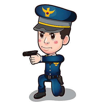 전신 남자 일러스트 직업캐릭터 한명 사람 성인 총 경찰 조준 경찰복 성인남자한명만 일러캐릭터 AI파일 직업 캐릭터 1 무기 유니폼 남자한명만 성인남자만 파일형식 벡터