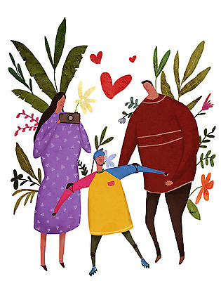 전신 PSD 식물 응시 여자 남자 꽃 행복 어린이 스포츠 일러스트 가족 사랑 들기 사람 성인 세명 부모 카메라 사진촬영 자녀 하트 풀 롤러블레이드 국내일러스트 모양 시선 감정 관계 모션 취미 전자제품 촬영 파일형식