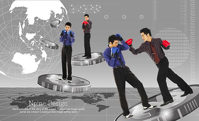 전신 PSD 편집이미지 직업 디자인 남자 지구 백그라운드 돈 비즈니스 관계 사람 경기 20대 두명 30대 비즈니스라이프 청춘 동전 경쟁 권투 직장인 비즈니스맨 동료 디지털합성 싸움 남자만 성인남자만 성인만 이미지편집 라이프스타일 스포츠 컨셉 모션 청년 장년 격투기 재산 파일형식