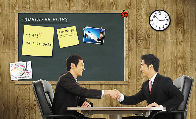 PSD 편집이미지 직업 디자인 남자 종이 시계 의자 비즈니스 부분 관계 탁자 성공 악수 협상 사람 상반신 20대 두명 30대 비즈니스라이프 청춘 칠판 거래 만남 메모지 시간 직장인 비즈니스맨 책상 벽시계 동료 디지털합성 회의실 계약 포스트잇 무당벌레 기념사진 남자만 성인남자만 성인만 이미지편집 라이프스타일 가구 곤충 컨셉 손짓 청년 장년 사무용품 파일형식