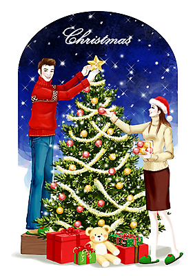 전신 PSD 라이프스타일 커플 계절 여자 기념일 남자 별 종교 인형 크리스마스 겨울 일러스트 페인터 슬리퍼 털모자 선물 사랑 서기 사람 풍경 두명 라이프 생활 장식 크리스마스트리 곰인형 눈 국내일러스트 자연요소 모자_잡화 감정 신발 관계 모션 페인팅 날씨 이벤트 파일형식