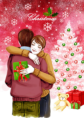 PSD 라이프스타일 커플 계절 여자 기념일 남자 별 종교 백그라운드 크리스마스 겨울 일러스트 포옹 페인터 선물 사랑 서기 사람 풍경 상반신 두명 라이프 생활 장식 크리스마스트리 곰인형 눈 겨울배경 국내일러스트 자연요소 감정 인형 관계 안기 모션 페인팅 날씨 이벤트 파일형식