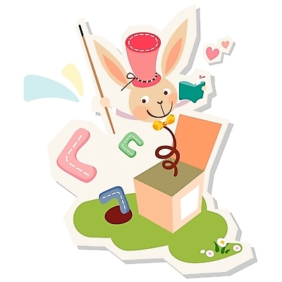 EPS 동물 캐릭터 교육 동물캐릭터 일러스트 교육캐릭터 한글 사람없음 책 상자 장난감 놀이용품 토끼 오브젝트 토끼캐릭터 자음 학습도구 니은 일러캐릭터 문자 포유류 반려동물 교육용품 파일형식 벡터