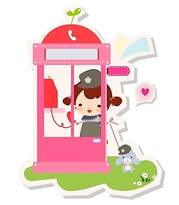 EPS 캐릭터 여자 반려견 초등학생 어린이 일러스트 한명 사람 소녀 라이프 새싹 귀여움 희망 경찰 강아지 전화기 공중전화 여자만 여자한명만 어린이만 소녀만 소녀한명만 일러캐릭터 식물 직업 1 학생 감정 컨셉 생활 반려동물 개 파일형식 벡터