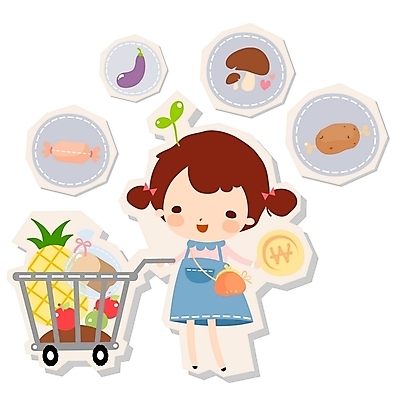 EPS 캐릭터 여자 초등학생 어린이 일러스트 식재료 가지 한명 사람 소녀 라이프 쇼핑 장보기 새싹 귀여움 동전 통닭 희망 버섯 쇼핑카 소시지 마트 여자만 여자한명만 어린이만 소녀만 소녀한명만 일러캐릭터 식물 1 학생 감정 컨셉 돈 채소 생활 상점 치킨 카트 가공식품 파일형식 벡터