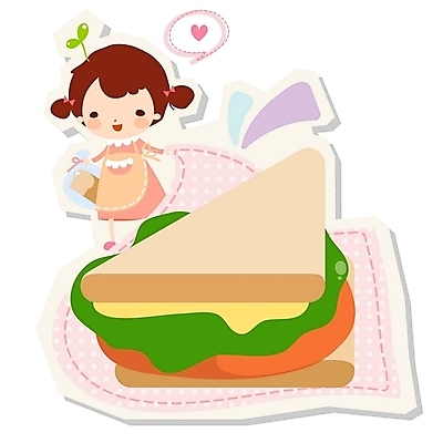 EPS 캐릭터 여자 초등학생 어린이 음식 가사 일러스트 디저트 샌드위치 요리 한명 사람 소녀 라이프 새싹 귀여움 희망 여자만 여자한명만 어린이만 소녀만 소녀한명만 일러캐릭터 식물 1 학생 감정 컨셉 생활 파일형식 벡터
