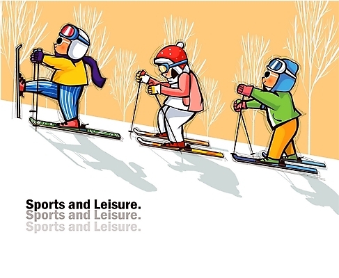 EPS 주간 나무 라이프스타일 계절 여자 남자 어린이 스포츠 다수 겨울 일러스트 모션 레저 스키 스키장 사람 취미 야외 라이프 생활 세명 레포츠 운동 파티 모임 일렬 슬로프 나란히 어린이만 국내일러스트 자연요소 식물 겨울스포츠 건강 이벤트 파일형식 벡터