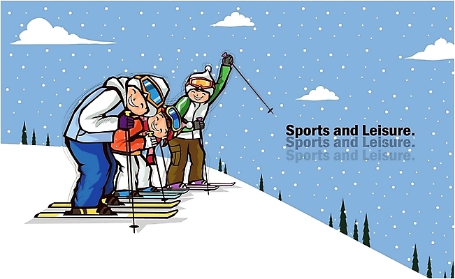 EPS 주간 나무 구름 라이프스타일 계절 여자 남자 어린이 스포츠 다수 겨울 일러스트 레저 스키 스키장 미소 사람 취미 야외 라이프 생활 세명 레포츠 파티 모임 눈 인사 슬로프 어린이만 국내일러스트 자연요소 식물 날씨 겨울스포츠 표정 이벤트 예절 파일형식 벡터