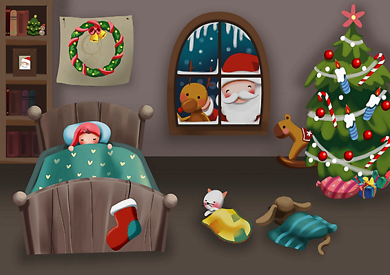 PSD 나무 동물 계절 여자 기념일 할아버지 노년 남자 종교 반려견 어린이 액자 크리스마스장식 크리스마스 겨울 일러스트 산타모자 창문 베개 상상 페인터 날씨 사슴 책장 양말 수염 주택 실내 세마리 크리스마스선물 선물 사람 두명 장식 책 반려동물 크리스마스트리 산타클로스 고양이 침실 이불 방 루돌프 침대 눈 잠 눈송이 목마 수면 개 강아지 야간 방문 크리스마스양말 국내일러스트 자연요소 식물 모자_잡화 가구 포유류 침구 페인팅 눈_날씨 3 이벤트 성인 내부 건물 물 파일형식