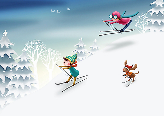 PSD 나무 식물 동물 캐릭터 모자 한마리 계절 기념일 남자 스포츠 동물캐릭터 크리스마스 설경 겨울 일러스트 상상 페인터 날씨 스키 겨울스포츠 사슴 스키장 고글 사람 야외 두명 레포츠 점프 목도리 루돌프 눈 막대기 개 강아지 하락 크리스마스캐릭터 스포츠캐릭터 스키장비 스키선수 사슴캐릭터 활강 남자만 국내일러스트 일러캐릭터 자연요소 1 잡화 스포츠용품 컨셉 포유류 모션 페인팅 레저 운동선수 풍경 이벤트 반려동물 파일형식