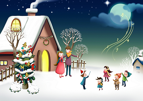 PSD 나무 식물 구름 건축물 계절 여자 기념일 남자 별 종교 어린이 크리스마스장식 크리스마스 겨울 음표 일러스트 노래 산타모자 페인터 밤하늘 날씨 주택 굴뚝 사람 풍경 소녀 소년 여러명 성인 야외 장식 울타리 크리스마스트리 마을 정원 보름달 달 눈 축하 달밤 연기 야간 방문 지휘자 지휘 성가대 캐럴 크리스마스캐롤 국내일러스트 자연요소 모자_잡화 기호 건축 기독교 음악 다수 컨셉 페인팅 하늘 이벤트 건물 담장 음악가 합창 파일형식