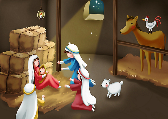 PSD 동물 여자 기념일 남자 별 기독교 종교 크리스마스 겨울 일러스트 창문 페인터 기념 실내 사람 여러명 빛 성경 축하 닭 양 말_동물 출산 예수 개 볏짚 성경이야기 마리아 아기예수 예수탄생 마굿간 동방박사 국내일러스트 자연요소 계절 다수 컨셉 종교용품 포유류 페인팅 조류 이야기 이벤트 내부 신_종교 짚 외양간 파일형식