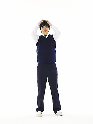 포토 JPG 스튜디오촬영 전신 학생 교육 남자 교복 남학생 포즈 의학 청소년 고등학생 한명 서기 누끼 사람 10대 스쿨라이프 고통 한국인 괴로움 두통 남자만 남자한명만 십대만 십대남자만 십대남자한명만 국내포토 1 라이프스타일 옷 감정 학교 모션 실내 동양인 질병 파일형식