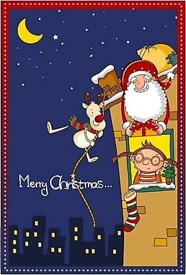 EPS 템플릿 계절 여자 기념일 할아버지 노년 남자 별 어린이 밧줄 크리스마스 겨울 카드템플릿 창문 하늘 크리스마스카드 주택 굴뚝 선물 한명 사람 소녀 이벤트 빌딩 야외 건물 빛 산타클로스 달 야간 초승달 팬시 이미지템플릿 카드프레임 자연요소 1 건축물 줄 카드_감사 프레임 성인 파일형식 벡터