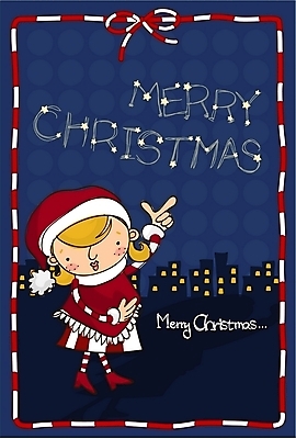 EPS 전신 템플릿 계절 여자 기념일 크리스마스 겨울 카드템플릿 청소년 크리스마스카드 한명 서기 사람 이벤트 야외 10대 야간 팬시 여자만 여자한명만 십대만 십대여자만 십대여자한명만 이미지템플릿 카드프레임 자연요소 1 모션 카드_감사 프레임 파일형식 벡터