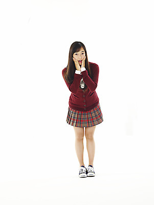 포토 JPG 스튜디오촬영 전신 학생 여학생 여자 교육 교복 포즈 청소년 고등학생 한명 서기 미소 웃음 누끼 사람 손짓 10대 스쿨라이프 놀람 한국인 여자만 여자한명만 십대만 십대여자만 십대여자한명만 국내포토 1 라이프스타일 옷 감정 학교 모션 실내 표정 동양인 파일형식
