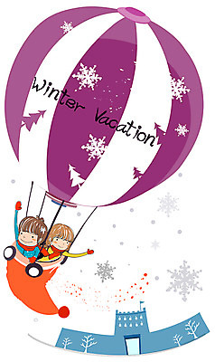 EPS 사계절 계절 여자 어린이교육 교육 남자 어린이 겨울 일러스트 학교 자연 놀이 방학 사람 소녀 소년 야외 두명 기구 열기구 즐거움 겨울방학 어린이만 국내일러스트 감정 항공교통 휴가 생태계 파일형식 벡터