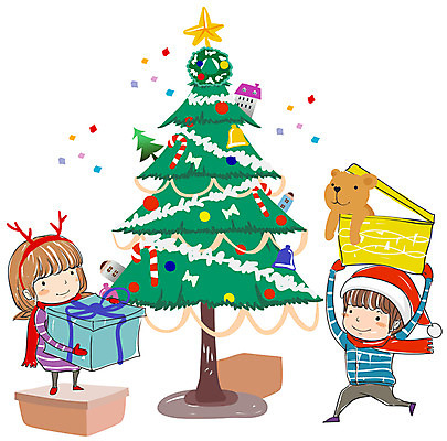 EPS 사계절 계절 여자 어린이교육 교육 기념일 남자 종교 어린이 크리스마스 겨울 일러스트 자연 놀이 방학 선물 사람 소녀 소년 두명 장식 크리스마스트리 겨울방학 어린이만 국내일러스트 휴가 이벤트 생태계 파일형식 벡터