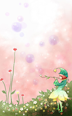 PSD 여자 꽃 초등학생 어린이 연주 일러스트 상상 페인터 동화 수채화 요정 한명 사람 소녀 이벤트 야외 판타지 꿈 비눗방울 수제그림 파스텔톤 풀피리 여자만 여자한명만 어린이만 소녀만 소녀한명만 국내일러스트 식물 1 학생 악기 음악 컬러 페인팅 파일형식