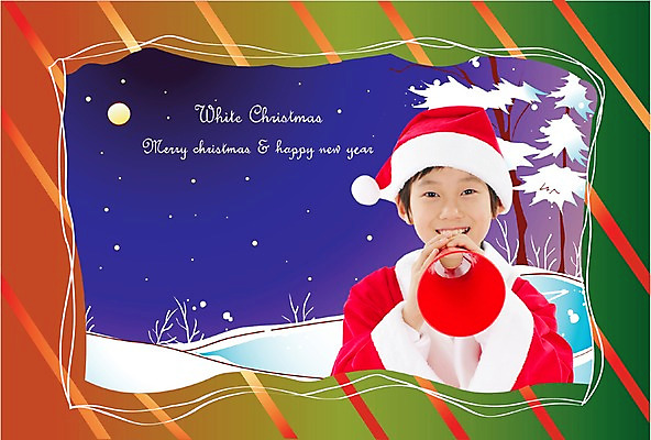 PSD 템플릿 기념일 남자 초등학생 어린이 크리스마스 설경 겨울 카드템플릿 산타옷 크리스마스카드 한명 사람 풍경 소년 상반신 야외 산타클로스 확성기 달 눈 야간 알림 합성 남자만 남자한명만 어린이만 소년만 소년한명만 이미지템플릿 카드프레임 자연요소 1 학생 옷 계절 날씨 카드_감사 프레임 이벤트 파일형식