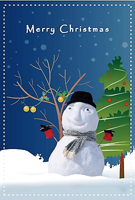 PSD 나무 템플릿 기념일 크리스마스 겨울 카드템플릿 눈사람 크리스마스카드 풍경 사람없음 야외 장식 크리스마스트리 눈 야간 합성 이미지템플릿 카드프레임 자연요소 식물 계절 날씨 카드_감사 프레임 이벤트 파일형식