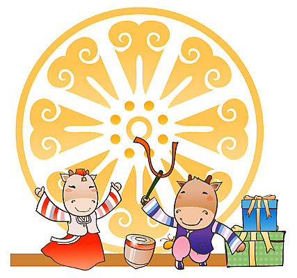 EPS 동물 척추동물 캐릭터 육지동물 두마리 일러스트 포유류 전통캐릭터 새해 선물 사람없음 선물상자 전통문양 전통놀이 새해인사 십이지신 소띠 운세 소 전통의상 한복 신년캐릭터 팽이 팽이치기 2009년 기축년 새해선물 팽이놀이 일러캐릭터 한국전통 전통 문양 2 놀이 상자 놀이용품 인사 연도 파일형식 벡터 명절선물