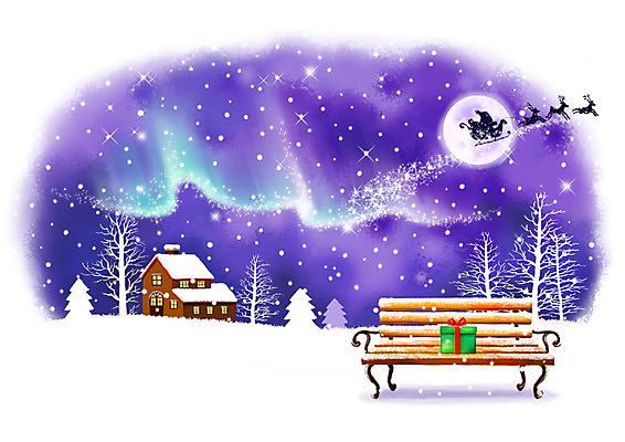 PSD 나무 계절 기념일 종교 백그라운드 크리스마스 설경 겨울 벤치 의자 일러스트 페인터 수채화 주택 선물 풍경 사람없음 야외 선물상자 산타클로스 설원 루돌프 달 눈 야간 달빛 오로라 함박눈 겨울배경 국내일러스트 자연요소 식물 가구 자연현상 페인팅 날씨 사슴 눈_날씨 이벤트 건물 상자 파일형식