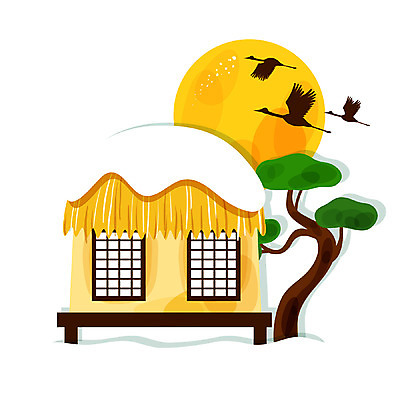 EPS 나무 식물 동물 아이콘 시설물 건축 고건축 한국건축 새해 큐티아이콘 주택 초가집 한그루 세마리 사람없음 야외 태양 동양건축 학 보름달 달 소나무 소프트아이콘 전통집 2D아이콘 자연요소 1 건축물 조류 한옥 3 건물 파일형식 벡터 동양