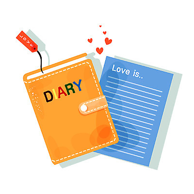 EPS 아이콘 문자 알파벳 영어 문구용품 큐티아이콘 사람없음 다이어리 하트 일기 편지 편지지 소프트아이콘 2D아이콘 모양 사무용품 오브젝트 파일형식 벡터