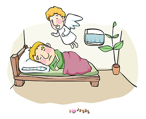 EPS 식물 문자 알파벳 영어 남자 기독교 종교 화분 일러스트 창문 베개 천사 실내 이야기 사람 20대 성인 두명 눕기 믿음 성경 꿈 이불 침대 잠 수면 알림 성경이야기 요셉 계시 남자만 성인남자만 청년만 청년남자만 성인만 국내일러스트 감정 가구 종교용품 침구 모션 청년 내부 물 파일형식 벡터