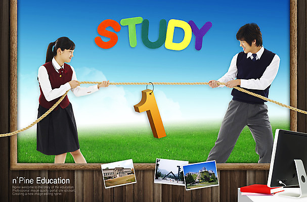 PSD 구름 편집 편집이미지 문자 알파벳 영어 여학생 여자 교육 남자 줄 남학생 청소년 고등학생 사람 잔디 두명 책 컴퓨터 모니터 경쟁 우승 책상 합성 줄다리기 기념사진 십대만 이미지편집 자연요소 식물 학생 가구 컨셉 놀이 전자제품 최고 파일형식