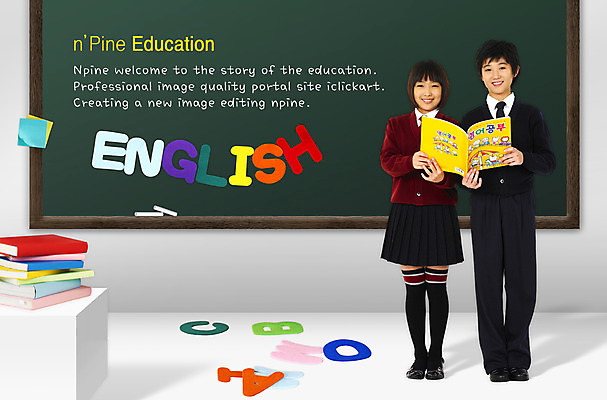 PSD 편집 편집이미지 문자 학생 알파벳 영어 여자 어린이교육 교육 남자 교복 초등학생 어린이 교실 청소년 영어교육 서기 사람 소녀 소년 두명 책 칠판 합성 십대만 이미지편집 옷 학교 모션 파일형식
