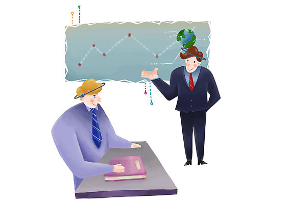 PSD 남자 일러스트 비즈니스 모션 회의 그래프 설명 서기 사람 앉기 손짓 두명 책 글로벌 글로벌비즈니스 직장인 비즈니스맨 발표 결과 사장 상사 보고 프레젠테이션 책상 회의실 직원 부하 부하직원 업무보고 남자만 국내일러스트 직업 가구 컨셉 파일형식