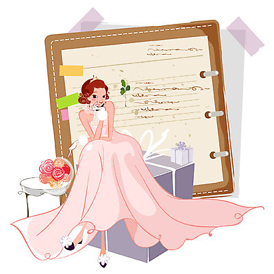 EPS 드레스 여자 행복 신부 부케 웨딩드레스 결혼 일러스트 탁자 선물 한명 사람 앉기 20대 성인 선물상자 다이어리 계획 여자만 여자한명만 성인여자만 청년만 청년여자만 성인한명만 청년여자한명만 성인여자한명만 성인만 국내일러스트 1 옷 감정 꽃다발 가구 컨셉 모션 이벤트 청년 상자 사무용품 파일형식 벡터