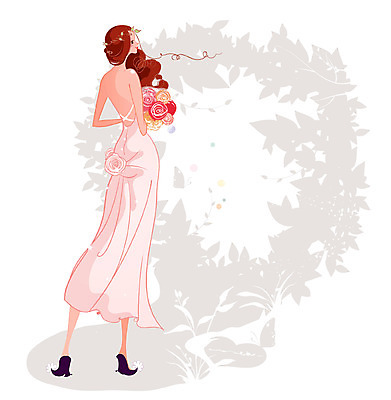 EPS 전신 드레스 여자 행복 신부 부케 웨딩드레스 결혼 일러스트 한명 서기 사람 20대 성인 여자만 여자한명만 성인여자만 청년만 청년여자만 성인한명만 청년여자한명만 성인여자한명만 성인만 국내일러스트 1 옷 감정 꽃다발 모션 이벤트 청년 파일형식 벡터