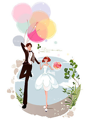 EPS 전신 식물 커플 드레스 여자 남자 행복 신부 부케 웨딩드레스 신랑 결혼 일러스트 사랑 서기 사람 정장 턱시도 이벤트 20대 성인 두명 달리기 즐거움 풍선 청년만 성인만 국내일러스트 옷 감정 꽃다발 관계 모션 청년 파일형식 벡터