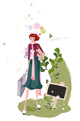 EPS 전신 식물 여자 결혼 일러스트 알림판 한명 서기 사람 20대 성인 쇼핑 쇼핑백 핸드백 여자만 여자한명만 성인여자만 청년만 청년여자만 성인한명만 청년여자한명만 성인여자한명만 성인만 국내일러스트 1 가방 모션 이벤트 청년 파일형식 벡터