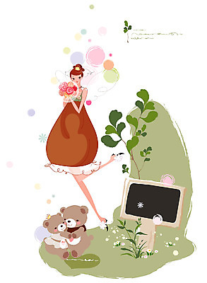 EPS 식물 드레스 여자 행복 신부 부케 웨딩드레스 결혼 일러스트 알림판 한명 사람 이벤트 20대 성인 귀여움 곰인형 알림 즐거움 여자만 여자한명만 성인여자만 청년만 청년여자만 성인한명만 청년여자한명만 성인여자한명만 성인만 국내일러스트 1 옷 감정 인형 꽃다발 컨셉 청년 파일형식 벡터