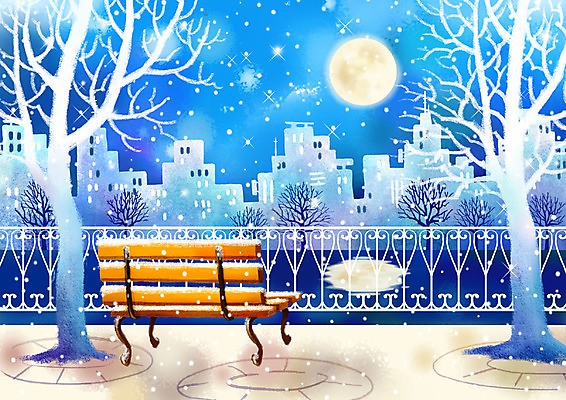 자연요소 PSD 나무 사계절 계절 공원 공공시설 백그라운드 설경 겨울 야경 벤치 의자 일러스트 난간 자연 페인터 수채화 사람없음 야외 건물 강 달 눈 도시 수제그림 눈내림 겨울배경 국내일러스트 식물 건축물 가구 페인팅 날씨 눈_날씨 풍경 야간 시설 생태계 파일형식 풍경_경치