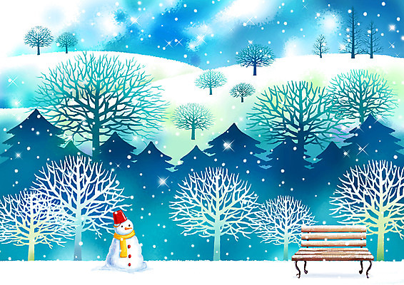 PSD 나무 사계절 계절 실루엣 백그라운드 설경 겨울 벤치 의자 일러스트 자연 눈사람 페인터 수채화 풍경 사람없음 야외 파란색 설원 눈 수제그림 눈내림 겨울배경 국내일러스트 자연요소 식물 컬러 가구 페인팅 날씨 눈_날씨 촬영기법 생태계 파일형식