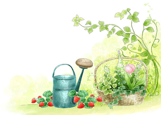 PSD 식물 사계절 계절 꽃 화분 생활용품 백그라운드 일러스트 자연 페인터 딸기 수채화 풍경 사람없음 바구니 봄풍경 봄 물뿌리개 덩굴 수제그림 봄배경 국내일러스트 과일 페인팅 오브젝트 생태계 파일형식