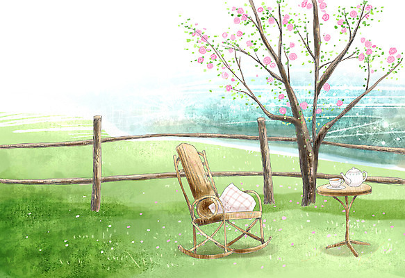 PSD 나무 사계절 계절 공원 공공시설 호수 여유 가구 백그라운드 벤치 의자 일러스트 자연 페인터 탁자 휴식 잔 수채화 풍경 초원 사람없음 야외 울타리 정원 봄풍경 봄 물가 찻잔 찻주전자 수제그림 흔들의자 봄배경 국내일러스트 식물 식기 감정 생활용품 컨셉 페인팅 주전자 담장 시설 생태계 파일형식