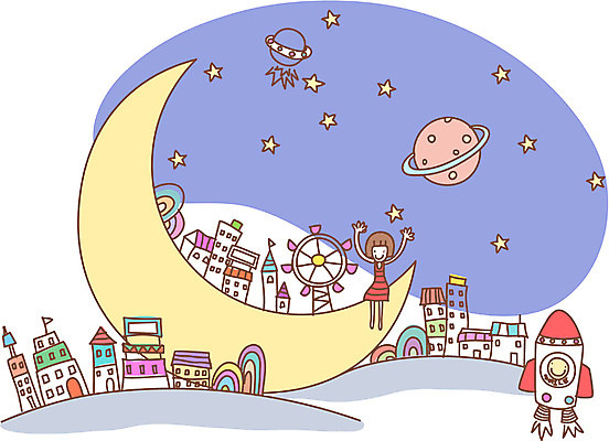 EPS 여자 별 일러스트 상상 한명 사람 풍경 빌딩 20대 성인 야외 건물 판타지 우주 귀여움 행성 로켓 달 도시 놀이기구 야간 초승달 우주선 대관람차 달나라 여자만 여자한명만 성인여자만 청년만 청년여자만 성인한명만 청년여자한명만 성인여자한명만 성인만 국내일러스트 자연요소 1 건축물 컨셉 청년 파일형식 벡터