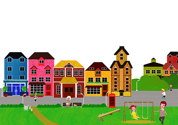 PSD 학생 공원 공공시설 여자 할아버지 노년 길 할머니 어린이 백그라운드 가로등 벤치 의자 일러스트 주택 사람 풍경 빌딩 잔디 여러명 야외 건물 쓰레기통 도시 놀이터 그네 시소 보더 휴식처 국내일러스트 식물 건축물 남자 가구 다수 놀이 휴식 성인 놀이기구 시설 파일형식